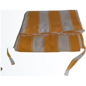 Resim Balkon Perdesi En.500X250 Cm Kullanıma Hazır Üstü Korniş Düğmeli (484259822) Sarı 