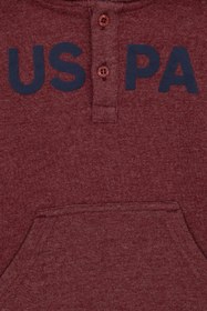 Resim U.S. Polo Assn. Erkek Bebek Bordo Basic Sweatshirt 50276033-VR014 