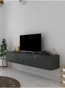 Resim Myniture Home & Living Duvara Monte Tv Sehpası Antrasit S6201-4 