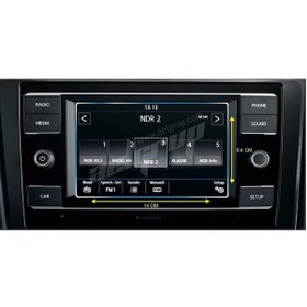 Resim Volkswagen Yeni Transporter 7 İnç Navigasyon Ekran Koruyucu Cam 