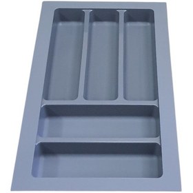 Resim Mutfak, Çekmece Düzenleyici Kaşıklık, Antrasit, 29 x 48 cm (Enden-Boydan 3,5 cm Kesilebilir) 