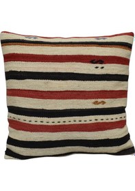 Resim Zehra Abla Halı Yeni El Dokuma Dekoratif Kilim Kırlent Yastık Kılıfı 6701 Çok Renkli 