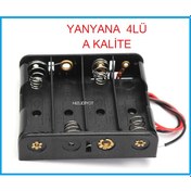 Resim 4'Lü Aa Kalem Pil Yuvası Kablolu Kaliteli 