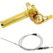 Resim Dream011 Altın Dirt Bike Motor Gaz Kumanda Kolu Ayarlanabilir Hızlı Twist Grip Kayış 