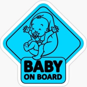 Resim TSC Uyarı Arabada Bebek Var Sticker Oto Etiket 18CM MD19 