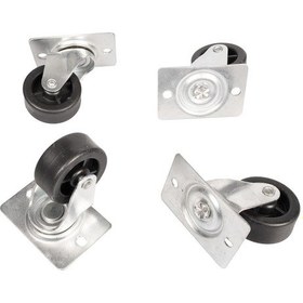 Resim Lande Kabinet Tekerlek Seti Rack Kabinet Uyumlu Frenli/freniz Seçenek Dayanıklı Metal Gövde 
