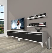 Resim Decoraktiv Eko 220t Mdf Silver Tv Ünitesi Tv Sehpası - Beyaz - Siyah 