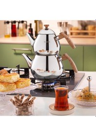 Resim Schafer Tea Chef Orta Boy Çaydanlık Takımı 4 Parça-kahve Kahverengi 
