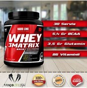 Resim Hardline Whey 3 Matrix Base 908 Gr Protein Tozu 30 Servis (441608489) 