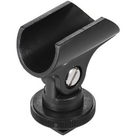 Resim Yaozixa Andoer Mikrofon Tutucu 19-21mm Çaplı, Açısı Ayarlanabilir, Hot Shoe Adaptörlü Ve 1/4" Vida Delikli M-13 