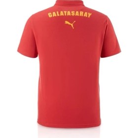 Resim Galatasaray Orijinal Puma A Takım Kırmızı 5 Yıldız Polo T-Shirt 