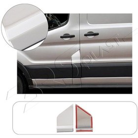 Resim Ford Transit Uyumlu 2014 Ve Üzeri Krom Depo Kapağı Paslanmaz Çelik 