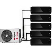 Resim Arçelik Mirror Multi 5+1 30000 BTU 9+9+9+9+9 Duvar Tipi Inverter Klima Arçelik