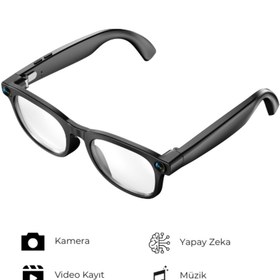 Resim DVYEN G2 Pro Akıllı Yapay Zeka (AI) Gözlük – Kamera, Bluetooth, Hafıza, Müzik, AI Ast., Canlı Çeviri, IPX5 