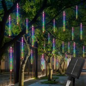 Resim 192 Güneş Meteor Şişe Işıkları Peri Işıkları Açık Bahçe Süsü Noel Ağacı Süsü Bahçe Çim Festivali Süsü Cadılar Bayramı Bağımsızlık Günü Süsü Renk IPX4 