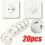 Resim 20 Avrupa Tarzı Güvenlik Fiş Kapağı, Elektrik Şoku Önlemek İçin Uygun, Ev Fiş Koruma Kapağı, Hızlı ve Kolay Montaj 