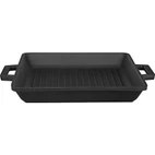 Resim Karokstore Döküm Izgara Tava, 26 Cm, Metal Kulplu 