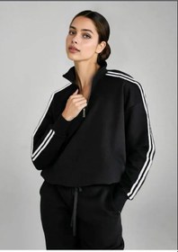 Resim Kadın Oversize Sweatshirtleri 476833953 Siyah 