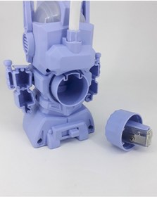 Resim Genel Markalar Işıklı Şarjlı Kalemtraşlı Robot Masa Lambası MAVİ 