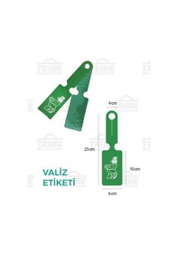 Resim Trink Çanta Valiz Etiketi Ve Bavul Etiketi 2 Adet Şeffaf 