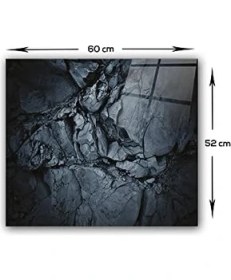 Resim Decorıta Doğal Taş Desen | Cam Ocak Arkası Koruyucu (52CMX60CM) 