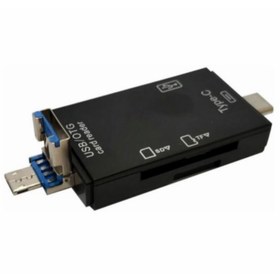 Resim Kuvars Usb 3.0 Type-c Mikro Usb Sd Tf Otg Hafıza Kart Okuyucu Çoklu Kart Okuyucu 