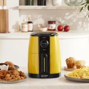 Resim Karaca Smart Cook 60 Dakikaya Kadar Zaman Ayarlı Compact Airfryer Yellow 2 Kişilik 
