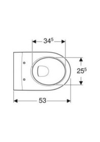 Resim Geberit İcon Rimfree Soft Slim Asma Klozet Ve Kapak Takımı, Beyaz 