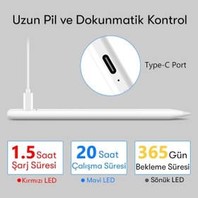 Resim teknosepetim Dokunmatik Stylus Kalem Pen 125 20 Saat Çalışma 1 Yıl Bekleme Süreli 1.5 Mm Uçlu 