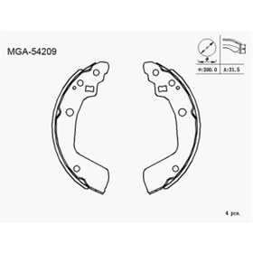 Resim Mga-54209 - Kampana Balata Suzukı: Swıft Iıı 04 - 11 
