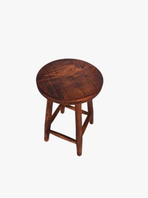 Resim CERCİBAZAAR Yuvarlak Ahşap Tabure 