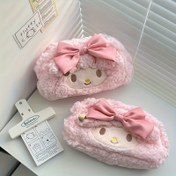 Resim Oda Dekoru 1 Adet SANRIO Peluş Kuzu Piyanolu Klavye Kılıfı - Yüksek Kapasiteli, Sevimli Masa Aksesuarı, Ofis Masası Aksesuarları, Kalem Kutusu 