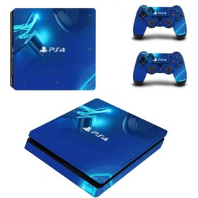 Resim Genel Markalar Playstation 4 Logo Slim Kasa Sticker Kaplama 