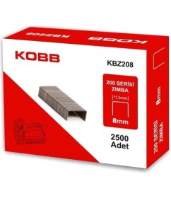 Resim KOBB Ağır Hizmet Tipi 8 mm Zımba Teli 2500 Adet Elektrikli Kullanım İçin Dayanıklı 