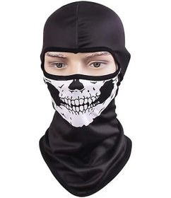 Resim Ankashop Rüzgar Geçirmez Kurukafa Maske Balaklava Beyaz - Siyah 