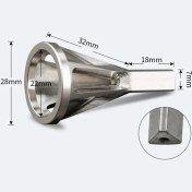 Resim Üçgen Saplı Altıgen Kol Hss Çapak Alma Dış Pah Aracı Paslanmaz Çelik Metal Delme Araçları Için Çapak Kaldırma Araçları (Yurt Dışından) 