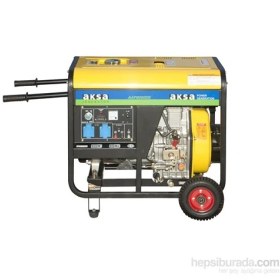 Resim Aksa AAP-8000DE 6,8 KW Marşlı Monofaze Dizel Portatif Jeneratör 