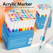 Resim Yüksek Kaliteli 12/24 Renkli Sıcak Satış Akrilik Markör Seti, Çok Renkli Çizim DIY, Yumuşak Başlıklı Sanat Boyama Kalemi, Markör, Su Bazlı Kalemi, Çoklu Sahne Kullanımı İçin Zengin Renk Kullanımı, Sanat Yaratımı, Selam Kartı Yapımı, Festival Hediyeleri, Ofis İşareti vb. Profesyonel Sanat Kullanımları 