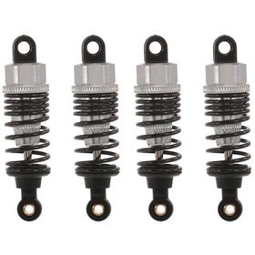 Resim Xindoker 1:10 Rc Araba İçin Metal Amortisörler Gümüş , 4 Adet, Hsp Redcat Exceed Hpı Uyumlu, Yüksek Performanslı, 60mm Mesafe, 5mm Delik 