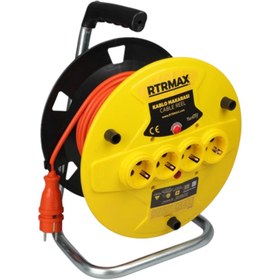 Resim Rtrmax REM31550 Makaralı Kablo Açık Tip 50MT 3x1,5 mm 