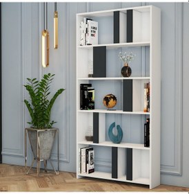 Resim Variant Variant Lima Kitaplık - Beyaz / Antrasit 