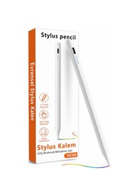Resim Tcl Tab Nxtpaper/11/10s/10l/10/9/8/7/lite-le İle Uyumlu Stylus Dokunmatik Tablet Kalemi Beyaz 