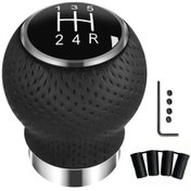 Resim Lumaworld Universal Aluminyum Manuel Vites Topuzu 5 Speed R 5 Ve 6 Vites Çoğu Araç İçin 4 Adaptörlü 
