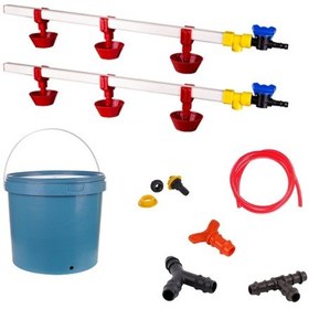 Resim TavPet Nipel Tavuk Suluğu 20 Lt Depolu Yaylı Çanaklı (Set/10) 