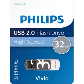 Resim Philips Phılıps FM32FD05B, 32GB, USB 2.0, Vivid, Gölge Grisi, Flash Disk 