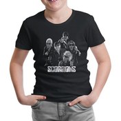 Resim Scorpions - Group Siyah Çocuk Tshirt 