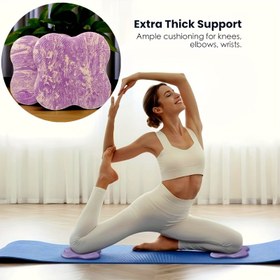 Resim Ekstra Kalın Kaymaz Yoga Matı - Diz, Dirsek Bileği ve Baş Koruma için Aydemir Egzersis Minderlerini Destekleyen Dayanıkli Spor Malzemesi Pilates'e Uygun, Çoklu Kullancılar İnceleme Kolaylığı, Şerit Deseniyle Mor Fitness Mattesine uygundur. Evdeki spor ortamı öncesinde ideal olan bu kalın örgü yastık şeklinde, çekici mor renkte tasarımıyla dayandırıcılığı çaagrdrmaktadr 