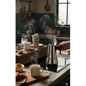 Resim URZ Espresso Maker (Moka Pot) 4 ve 6 Fincan 