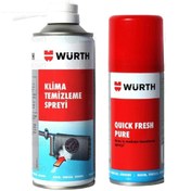 Resim Würth Klima Temizleme Spreyi 300ml + Araç Iç Mekan Tazeleme Spreyi Quıck Fresh Pure 100ml 