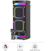 Resim Torima KTS-1991 Led Işıklı Mikrofonlu Kumandalı Bluetooth Hoparlör 